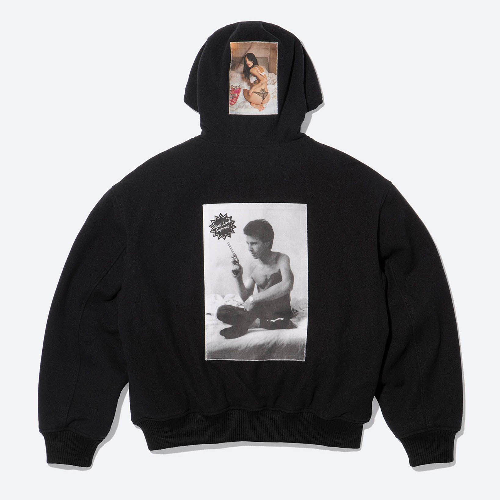 Supreme/Larry Clark Hooded Varsity Jacket view 4